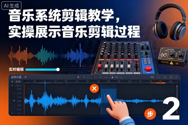 音乐系统剪辑教学，实操展示音乐剪辑过程-谷进海小站