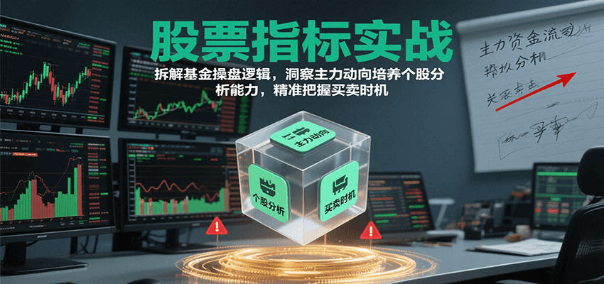 股票指标实战，基金操盘逻辑拆解，洞察主力动向培养个股分析能力把握买卖时机(更新)-谷进海小站