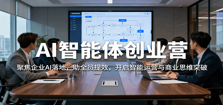 AI智能体创业营：聚焦企业AI落地，助全员提效，开启智能运营与商业思维突破-谷进海小站