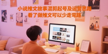 小说推文故事混剪起号及运营思路，看了做推文可以少走弯路-谷进海小站