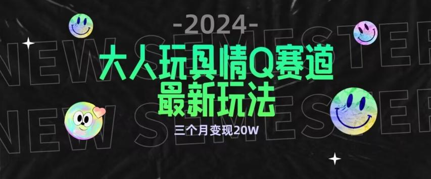 全新大人玩具情Q赛道合规新玩法，公转私域不封号流量多渠道变现，三个月变现20W【揭秘】-谷进海小站