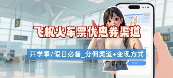 学生党必看！机票火车票优惠券申请渠道 + 项目打法，开学季节日速存-谷进海小站