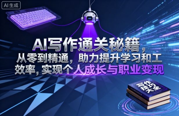 AI写作通关秘籍，从零到精通，助力提升学习和工作效率，实现个人成长与职业变现-谷进海小站