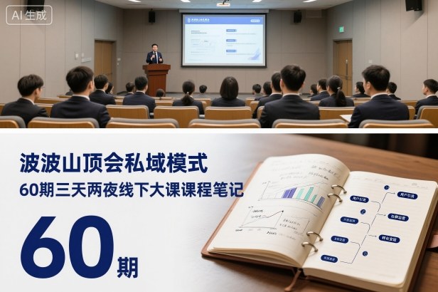 波波山顶会私域模式60期三天两夜线下大课课程笔记(文档)-谷进海小站