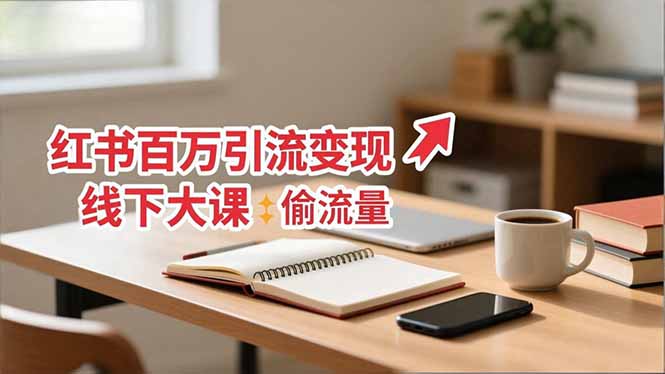 小红书百万引流变现-11月线下大课：分享从0到百万引流路径，手把手教偷流量、拿结果-谷进海小站