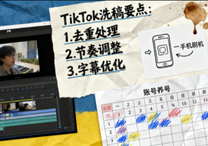 TikTok洗稿剪辑全流程课-谷进海小站