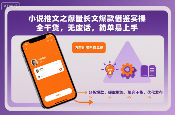 小说推文之爆量长文爆款借鉴实操，全干货，无废话，简单易上手-谷进海小站