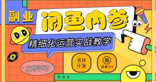 闲鱼精细化运营入门+高阶实战教学，从底层逻辑到轻松变现，多维度玩转闲鱼副业-谷进海小站