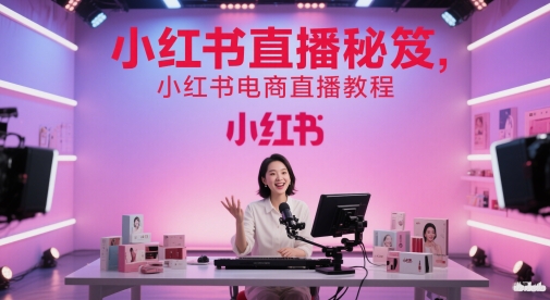 小红书直播秘笈，小红书电商直播教程-谷进海小站