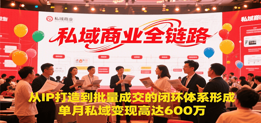 私域商业全链路，从IP打造到批量成交的闭环体系形成，单月私域变现600万-谷进海小站