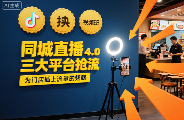 同城直播实操班4.0，三大平台抢流，为门店插上流量的翅膀-谷进海小站