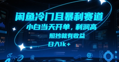 闲鱼冷门且暴利赛道，小白当天开单，利润高，照抄就有收益，日入1k+【揭秘】-谷进海小站