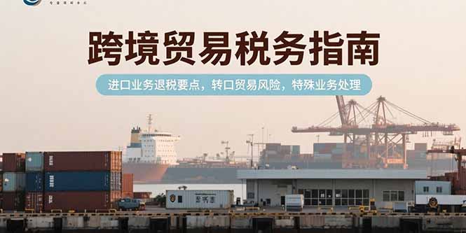 跨境贸易税务指南，进口业务退税要点，转口贸易风险，特殊业务处理-谷进海小站