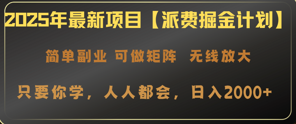 2025年最新项目【派费掘金计划】操作简单，日入2000+-谷进海小站