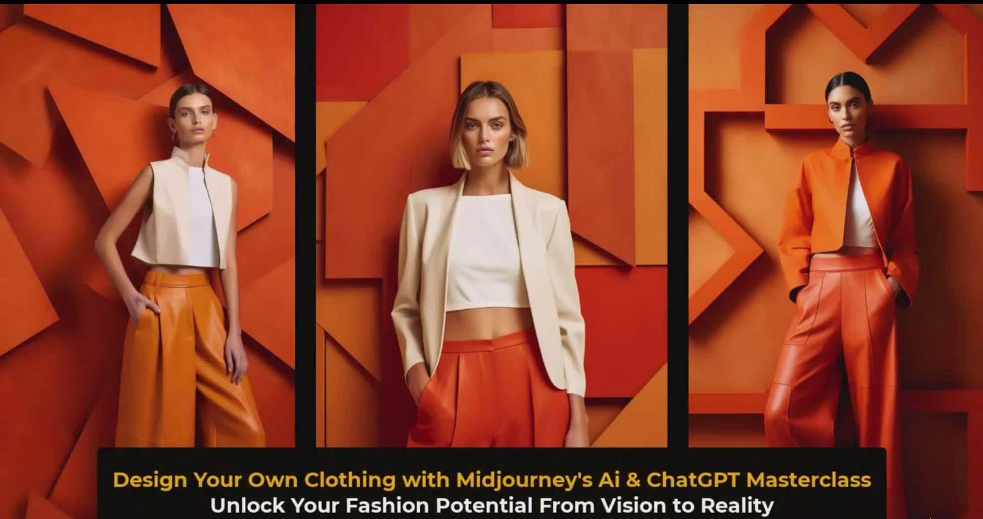 图片[3]-利用 Midjourneys Ai 人工智能设计自己的服装AI大师班-10节课-中英字幕-谷进海小站