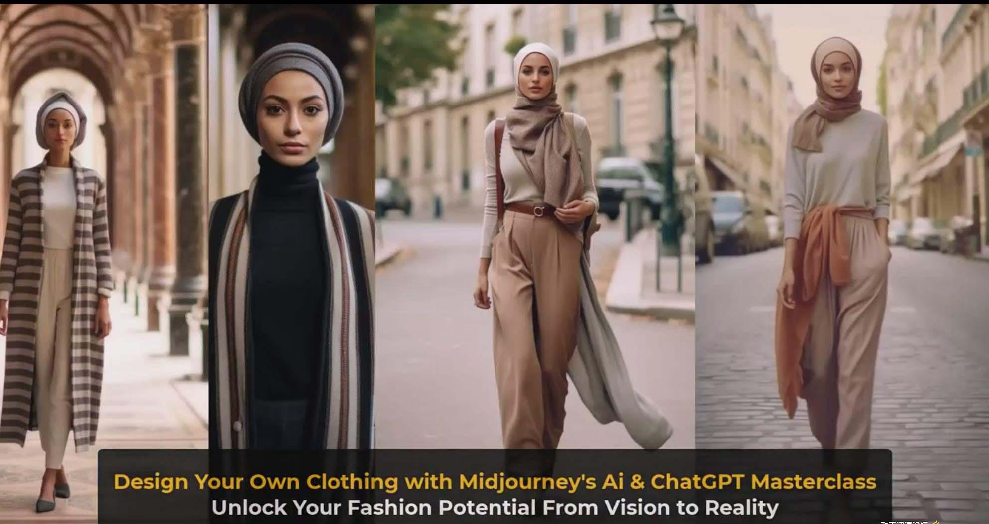 图片[10]-利用 Midjourneys Ai 人工智能设计自己的服装AI大师班-10节课-中英字幕-谷进海小站