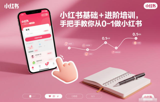 小红书基础+进阶培训，手把手教你从0-1做小红书-谷进海小站