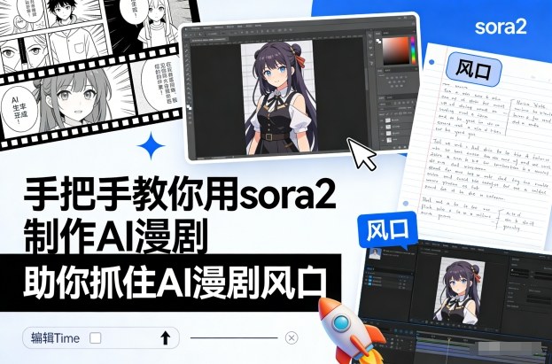 手把手教你用sora2制作AI漫剧，助你抓住AI漫剧风口-谷进海小站
