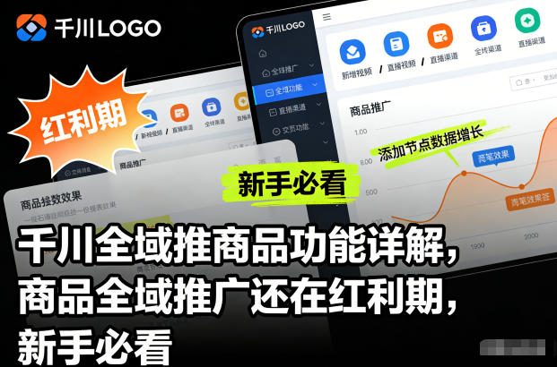 千川全域推商品功能详解，商品全域推广还在红利期，新手必看-谷进海小站