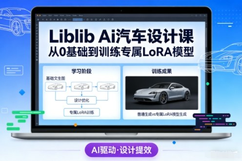Liblib Ai汽车设计课，从0基础文生图，到教你训练专属设计和风格LoRA模型-谷进海小站