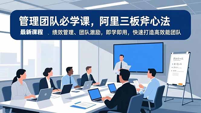 管理团队必学课，阿里三板斧心法、绩效管理、团队激励，即学即用，快速打造高效能团队-谷进海小站