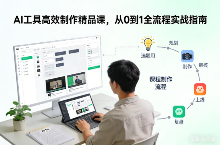 AI工具高效制作精品课，从0到1全流程实战指南-谷进海小站
