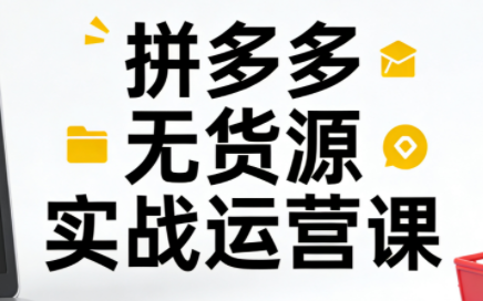 子枫老师·拼多多无货源实战运营课(更新12月)-谷进海小站