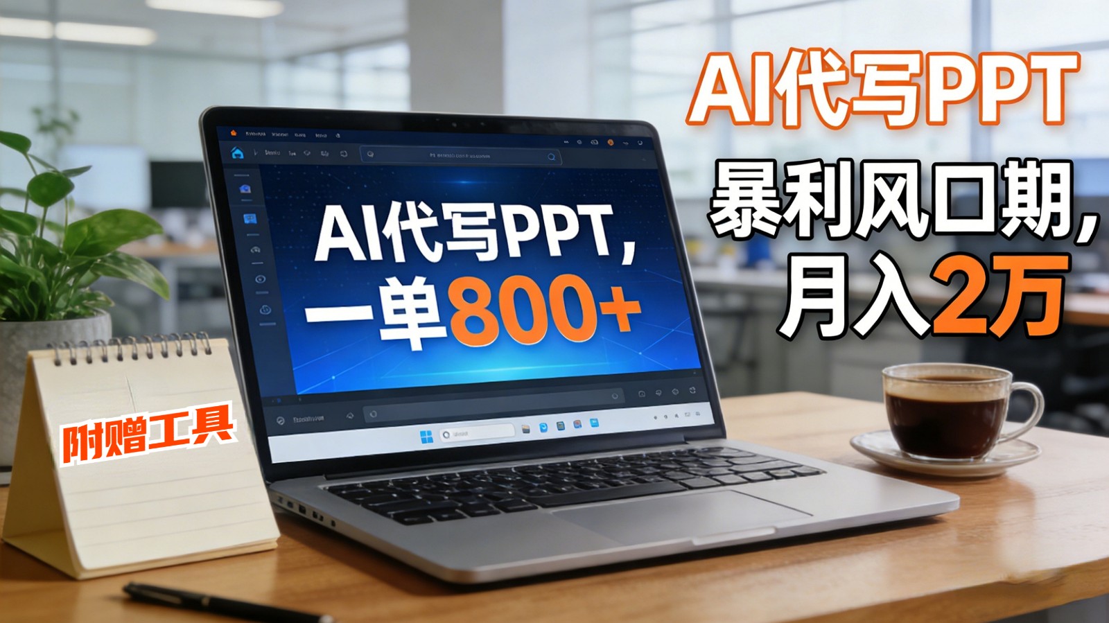AI 代写做 PPT！一单狂赚 800+，风口期月入 2 万(工具 + 提示词直接送)-谷进海小站