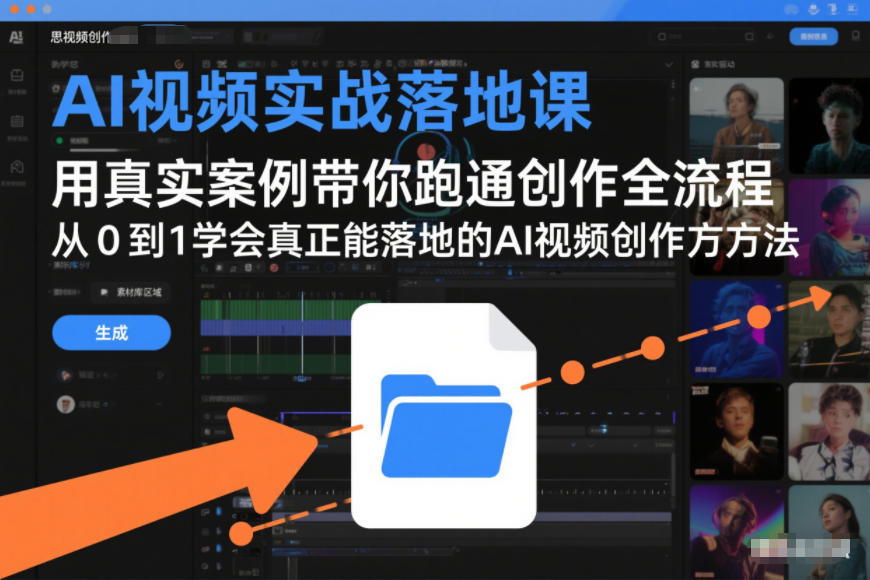 AI视频实战落地课，用真实案例带你跑通创作全流程，从0到1学会真正能落地的AI视频创作方法-谷进海小站