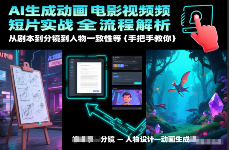 AI生成动画电影视频短片实战全流程解析，从剧本到分镜到人物一致性等手把手教你-谷进海小站
