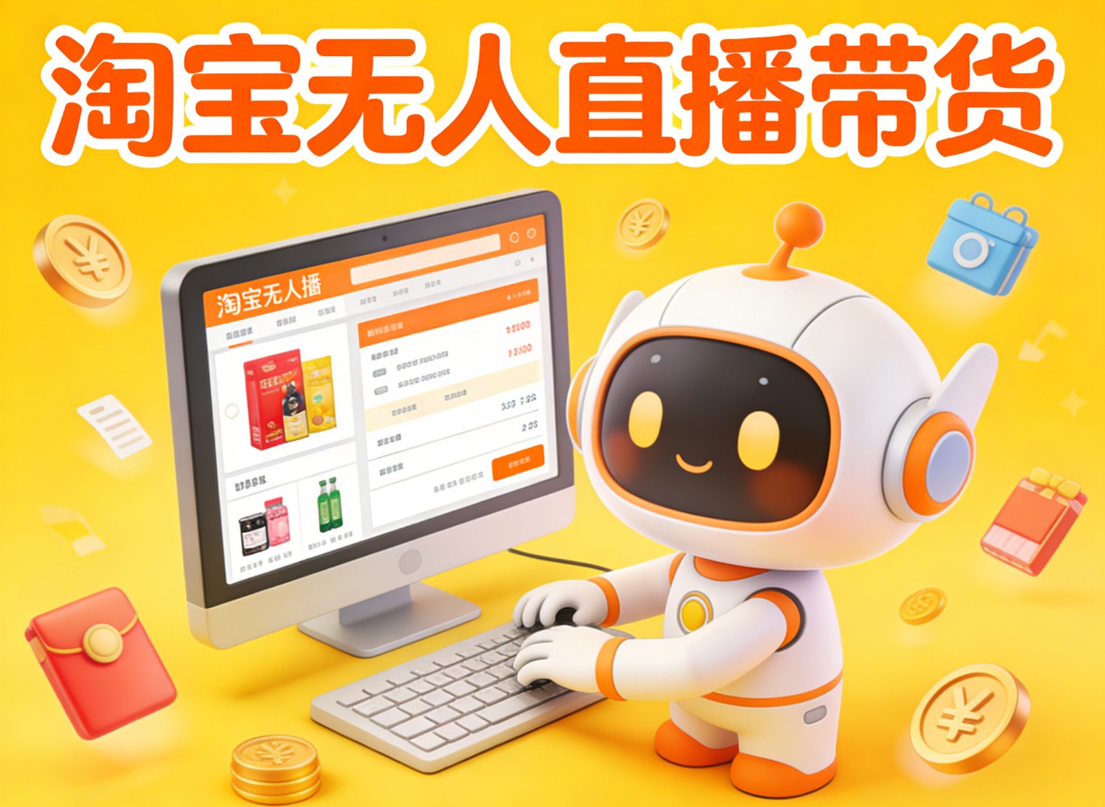 淘宝无人直播带货，24小时自动卖货，月佣金1W+，不违规不封号，不用露脸-谷进海小站