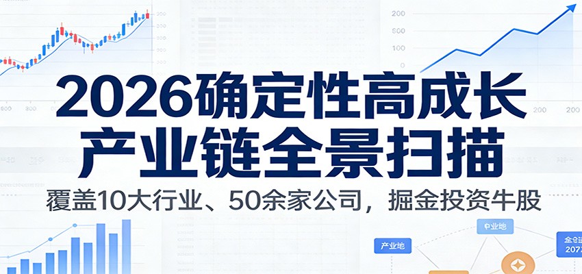 付费文章：2026确定性高成长产业链全景扫描：覆盖10大行业、50余家公司，掘金投资牛股-谷进海小站