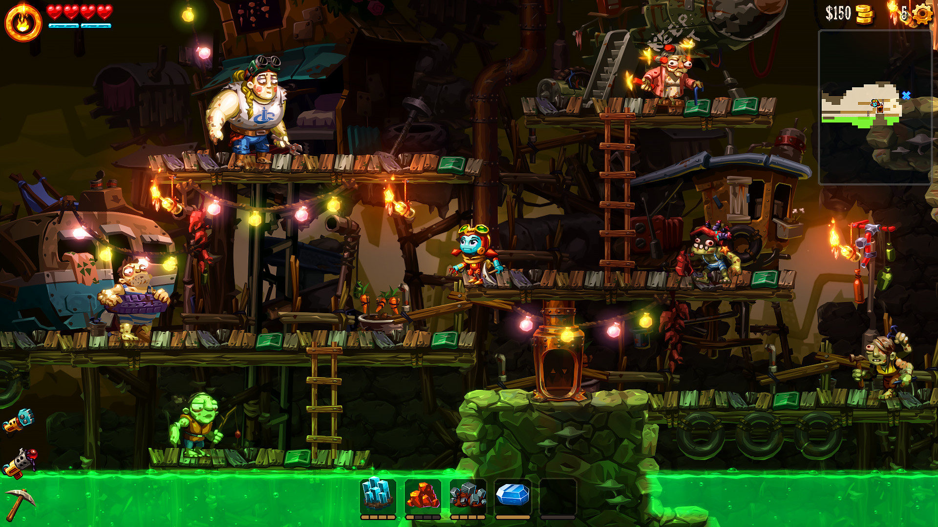 《蒸汽世界 挖掘2 SteamWorld Dig2》Switch中文版NSP下载 – 含4.1.1补丁-谷进海小站