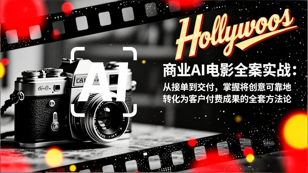 商业AI电影全案实战：从接单到交付，掌握将创意可靠地转化为客户付费成果的全套方法论-谷进海小站