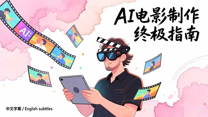 AI电影制作终极指南：从创意到成片，系统掌握智能影视全流程实战课(中英字幕-谷进海小站
