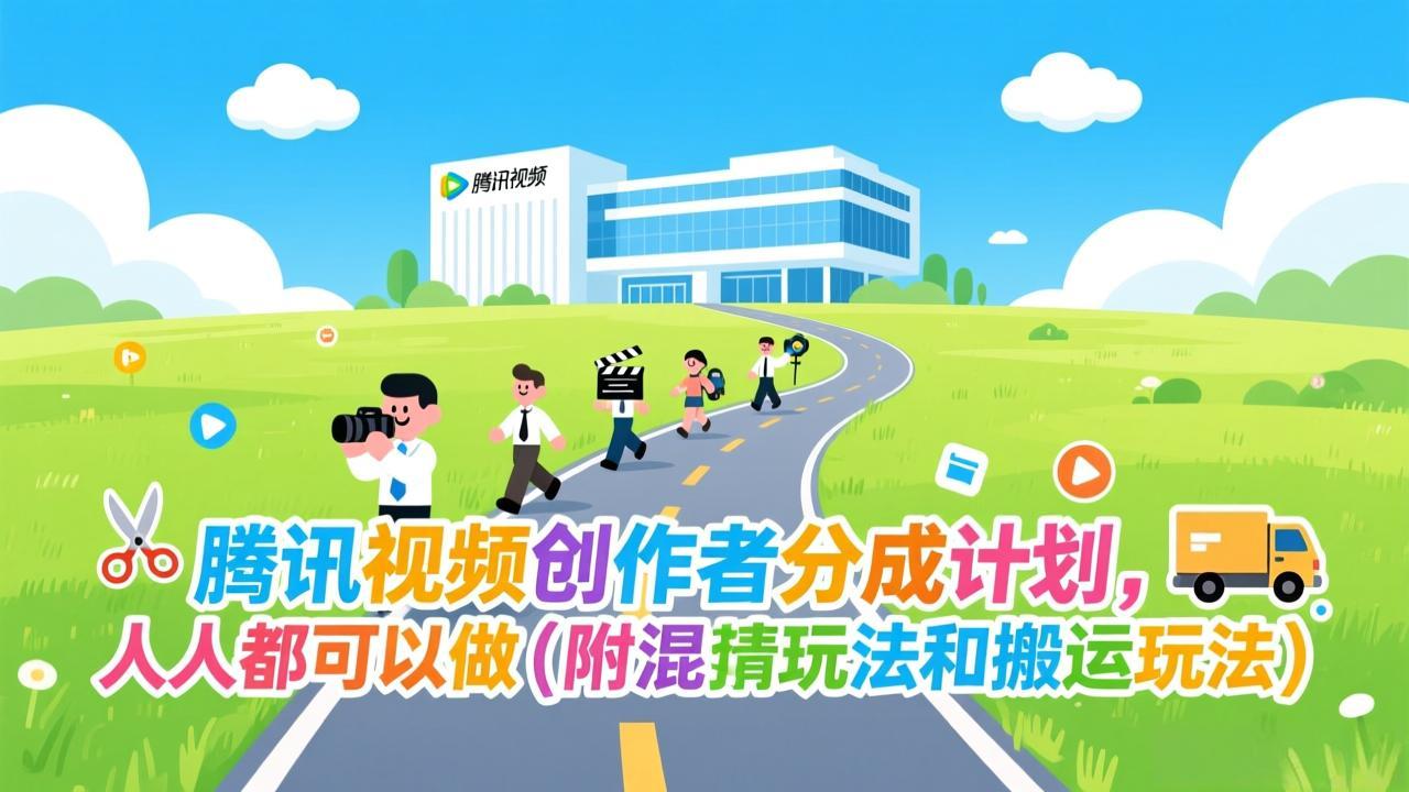 腾讯视频创作者分成计划，人人都可以做(附混剪玩法和搬运玩法-谷进海小站