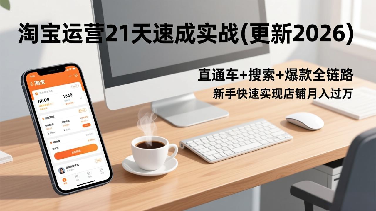 淘宝运营21天速成实战(更新2026-谷进海小站