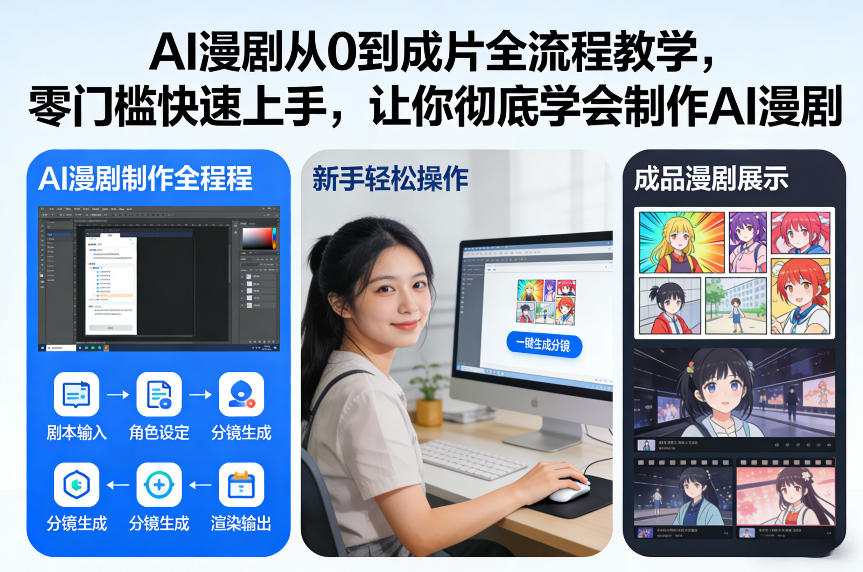 AI漫剧从0到成片全流程教学，零门槛快速上手，让你彻底学会制作AI漫剧【保姆级教程】-谷进海小站