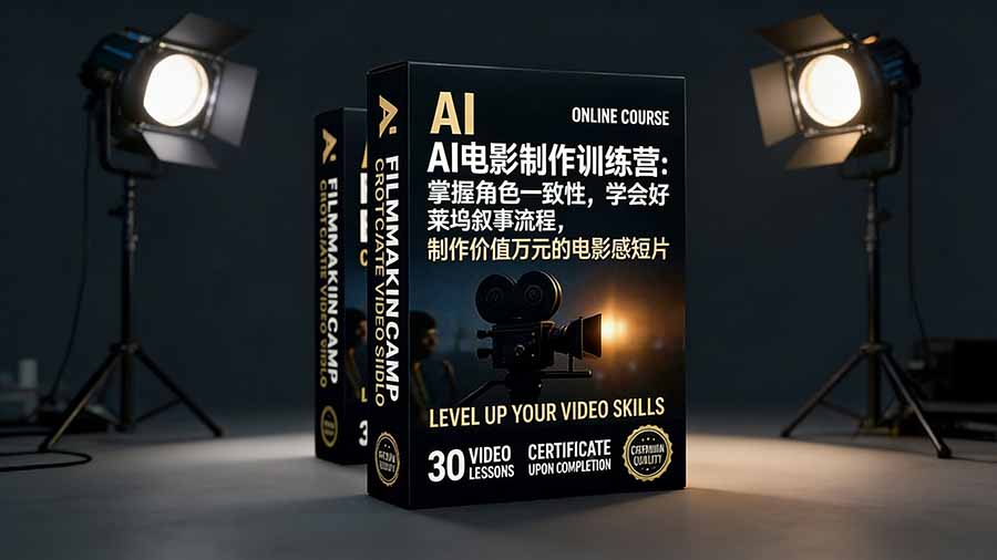 AI电影制作训练营：掌握角色一致性，学会好莱坞叙事流程，制作价值万元的电影感短片-谷进海小站