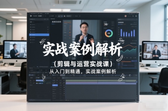 剪辑与运营实战课，从入门到精通，实战案例解析(更新2026)-谷进海小站