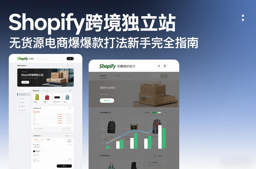 Shopify跨境独立站无货源电商爆款打法新手完全指南-谷进海小站