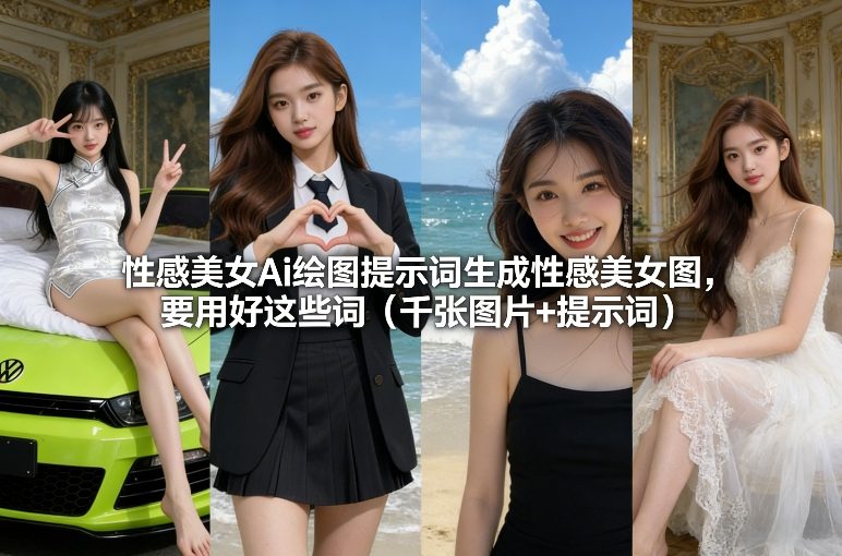 性感美女Ai绘图提示词生成性感美女图，要用好这些词(千张图片+提示词)-谷进海小站