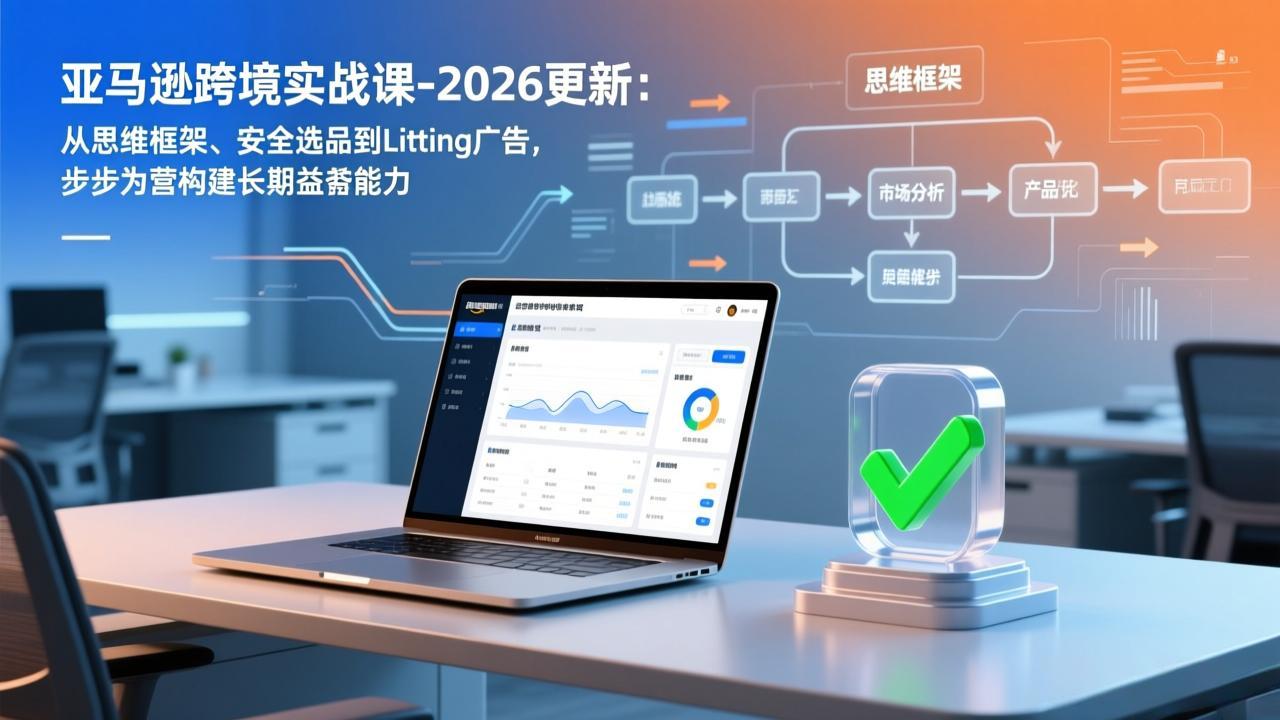 亚马逊跨境实战课-2026更新：从思维框架、安全选品到Listing广告，步步为营构建长期盈利能力-谷进海小站