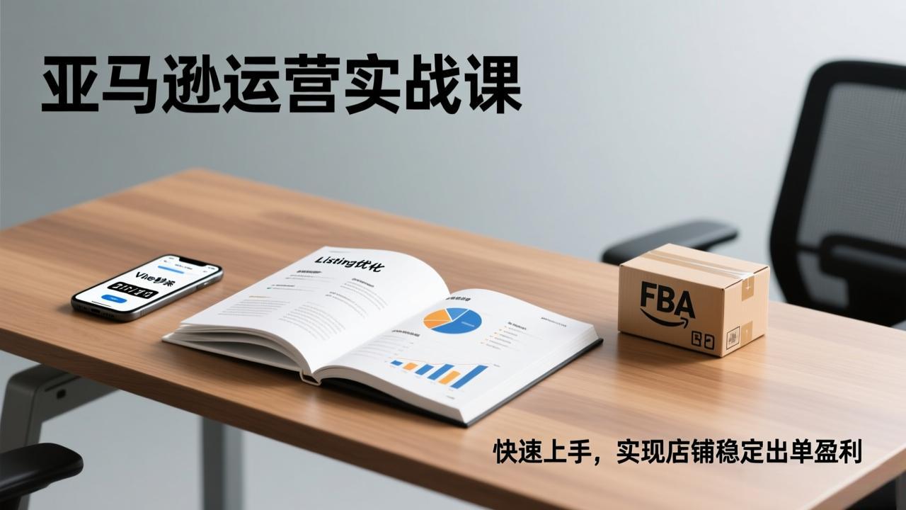 亚马逊运营实战课，Listing优化、Vine秒杀、FBA发货，快速上手，实现店铺稳定出单盈利-谷进海小站