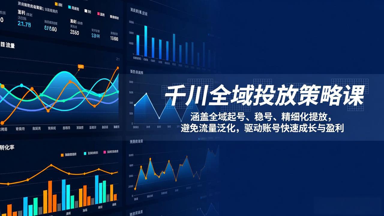千川全域投放策略课：涵盖全域起号、稳号、精细化投放，避免流量泛化，驱动账号快速成长与盈利-谷进海小站