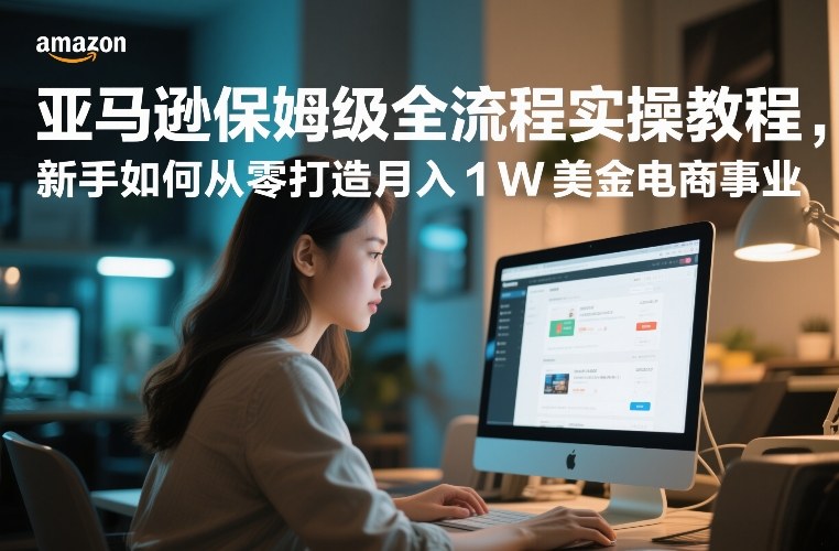 亚马逊保姆级全流程实操教程，新手如何从零打造月入1W美金电商事业-谷进海小站