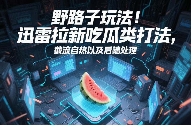 野路子玩法！迅雷拉新吃瓜类打法，截流自热以及后端处理-谷进海小站