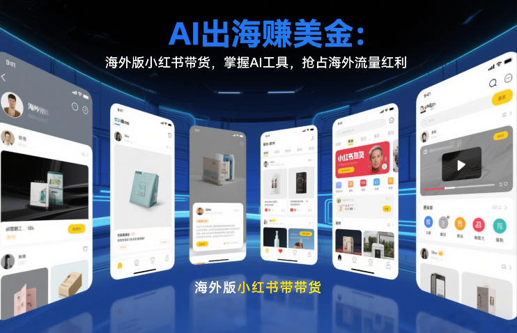 AI出海賺美金：海外版小红书带货，掌握AI工具，抢占海外流量红利(更新2026)-谷进海小站