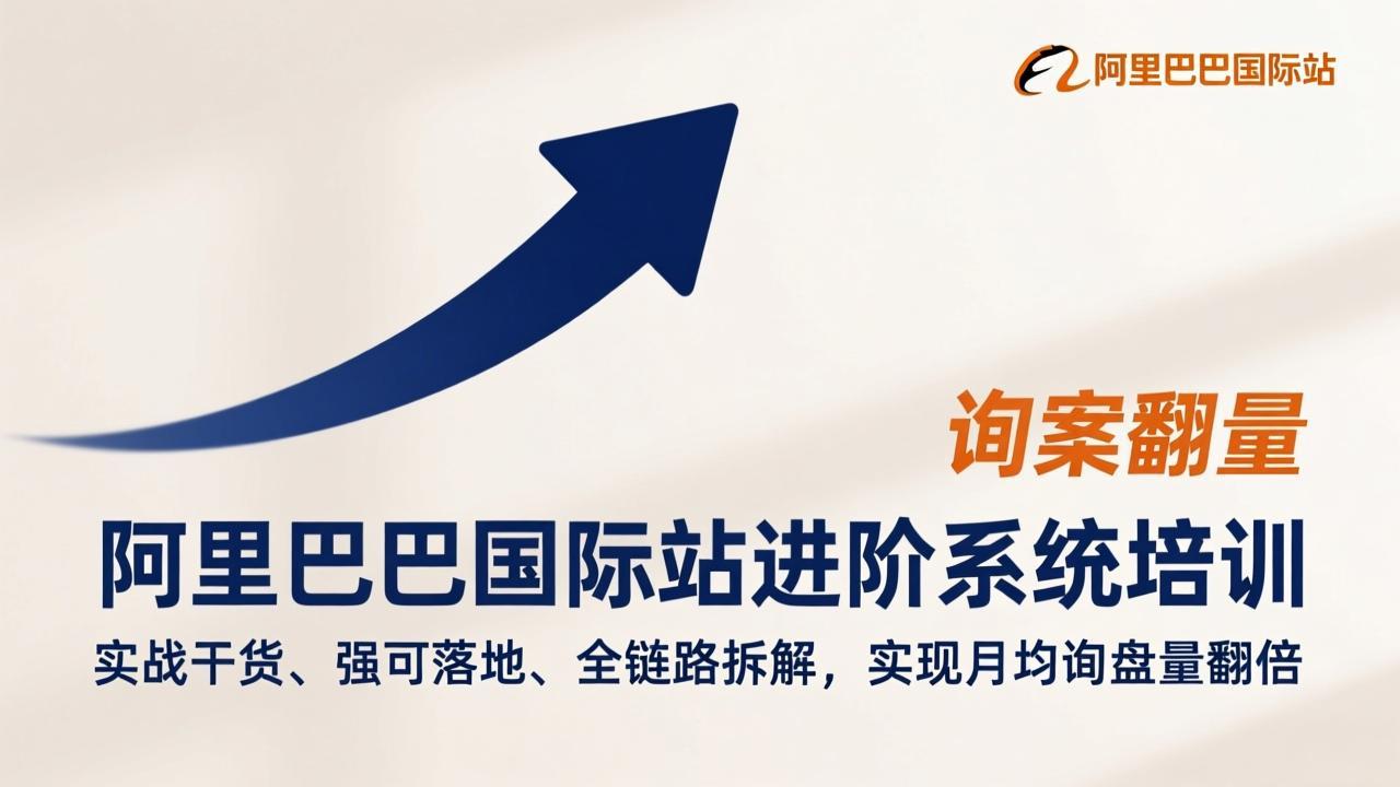 阿里巴巴国际站进阶系统培训，实战干货、强可落地、全链路拆解，实现月均询盘量翻倍-谷进海小站