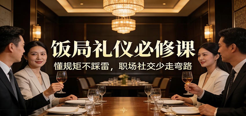 公众号收费文章：《饭局礼仪必修课：懂规矩不踩雷，职场社交少走弯路》-谷进海小站